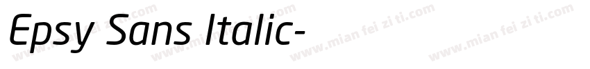 Epsy Sans Italic字体转换